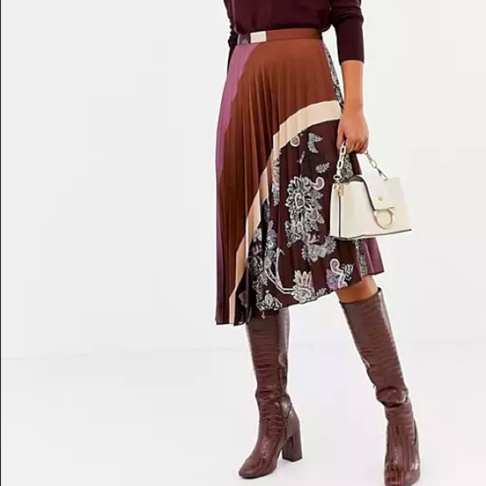 Mango Asymmetrical Midi Skirt
